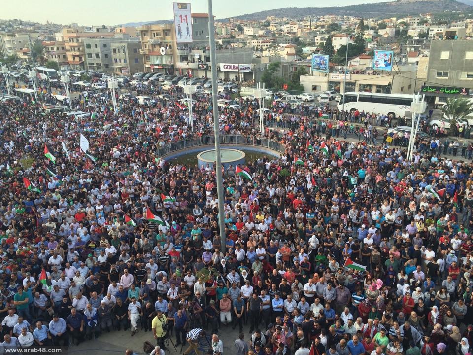 سخنين: بحر شبابي يهتف بأضخم مظاهرة نصرة للقدس والأقصى