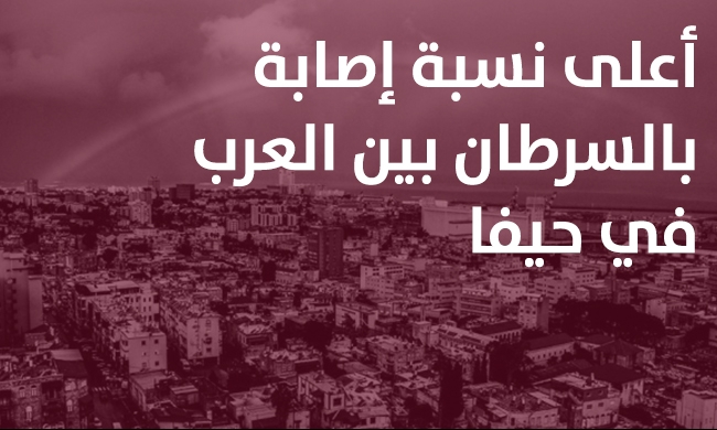 حيفا: نسبة الإصابة بالسرطان الأعلى بين العرب في البلاد