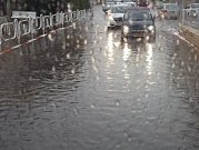 68 ملم من الأمطار تسقط خلال ساعتين في نهاريا
