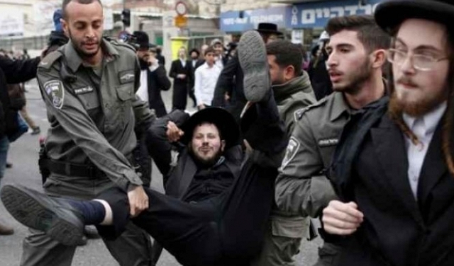 شرطة إسرائيل ترقم المعتقلين الحريديم: 