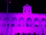 الناصرة: إضاءة كنيسة السالزيان باللون الزهري