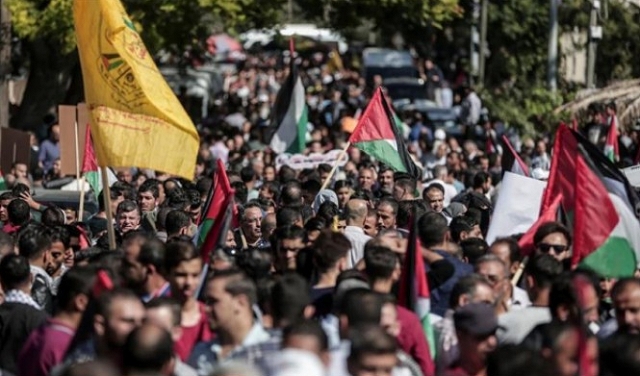 غزة: المئات في مسيرة تنديد بوعد بلفور