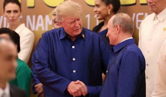 ترامب يصافح بوتين والبيت الأبيض يستبعد عقد لقاء ثنائي