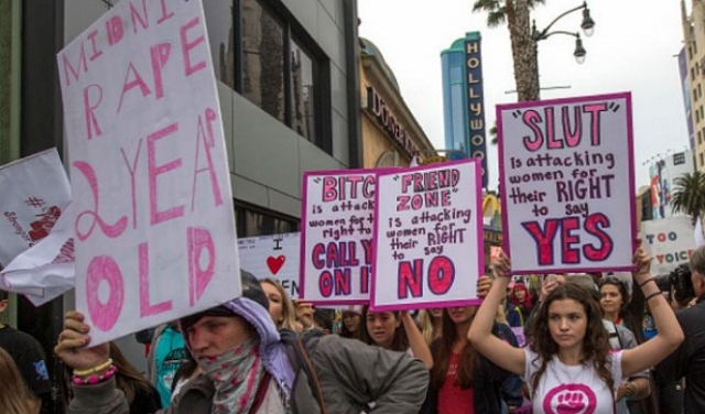 مظاهرات في هوليوود ضد التحرش الجنسي