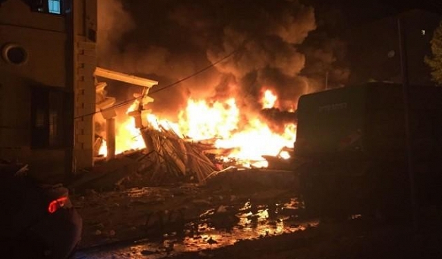 انفجار يافا: اعتقال مالك محل مواد البناء