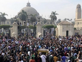 تواصل المظاهرات بالجامعات المصرية نصرة للقدس