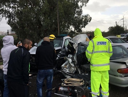 إصابة حرجة لشاب من الطيبة في حادث طرق