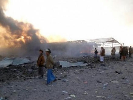 مقتل 14 مدنيا بغارات للتحالف شمال اليمن