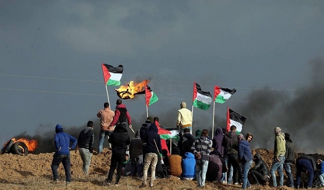 إصابات بالرصاص الحي بمواجهات مع الاحتلال بغزة