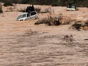 تخليص عالقين من واد غمرته المياه في منطقة الشاغور