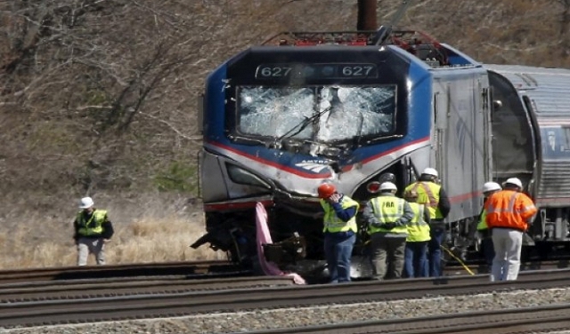 116 مصابا بحادث تصادم قطارين بأميركا