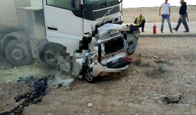 البحر الميت: مصرع شخص في حادث طرق