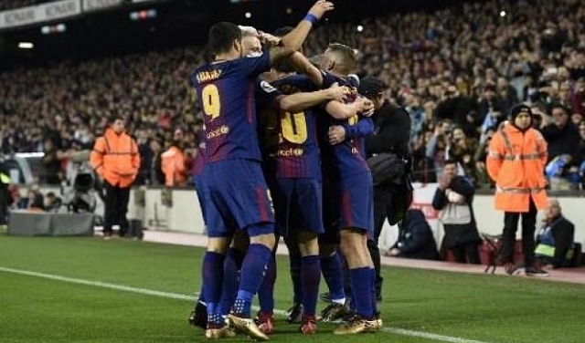 برشلونة يبلغ نهائي كأس ملك إسبانيا