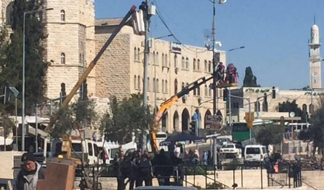 الاحتلال ينصب كاميرات مراقبة جديدة في حي الطور بالقدس