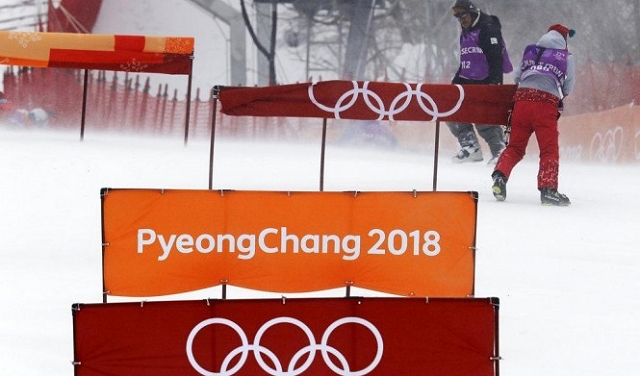 حالة الطقس تعرقل مسابقات عديدة في أولمبياد 2018