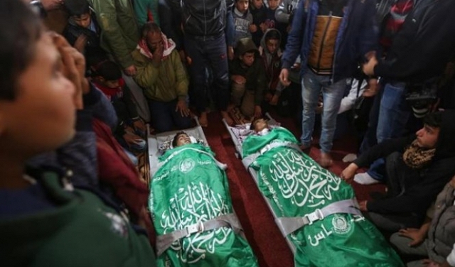 غزة تشيع شهيدي القصف الإسرائيلي