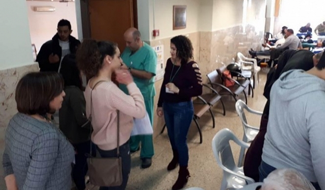 الناصرة: التجاوب مع حملة التبرع بالدم للدكتور نصير فاق التوقعات