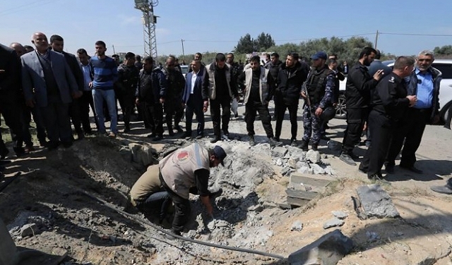 غزة: انفجار استهدف موكب الحمد الله وفرج