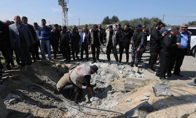 غزة: انفجار استهدف موكب الحمد الله وفرج