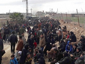 سورية: مواصلة نزوح الآلاف من الغوطة الشرقية وعفرين