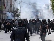   متظاهرون يضرمون النار بمركز للشرطة بتونس 