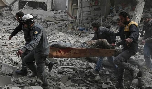 مقتل 30 مدنيا بقصف روسي على مدينة حارم بريف إدلب