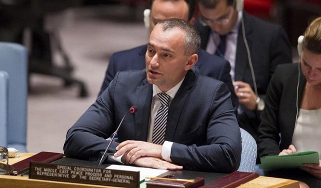 ملادينوف يحذر من انتهاكات إسرائيل للقانون الدولي