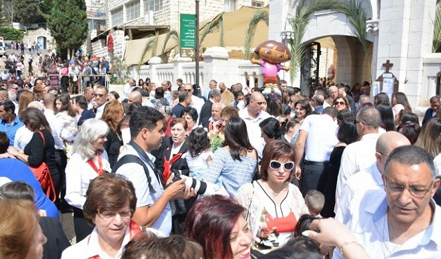 الناصرة: احتفالات وصلوات في عيد أحد الشعانين