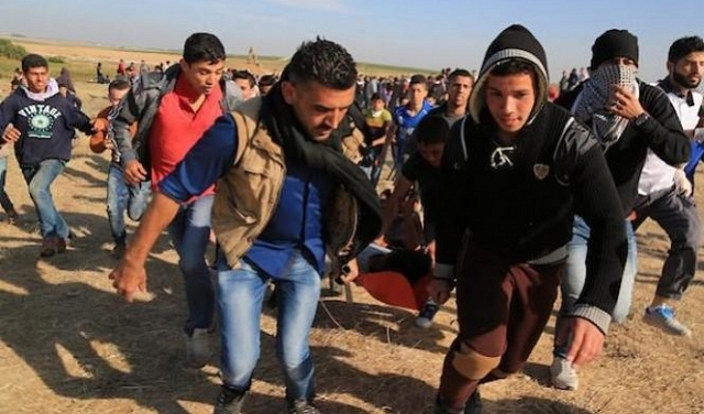  غزة: 3 شهداء و883 إصابة واستهداف مباشر للطواقم الطبيّة