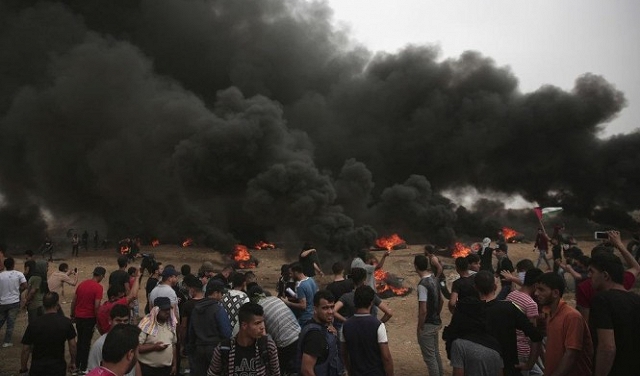 15 إصابة برصاص الاحتلال والغاز في غزة