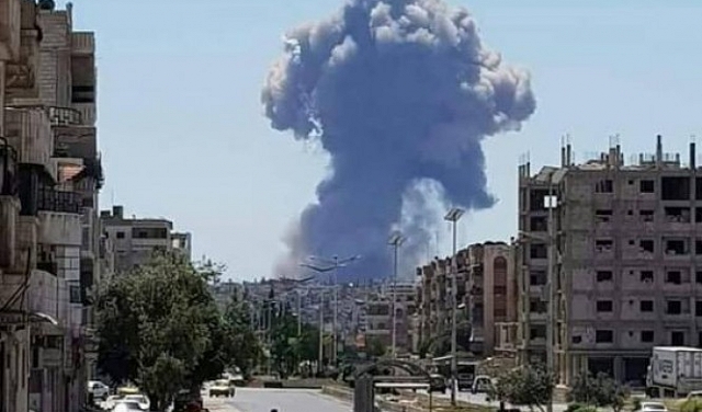 سورية: دوي انفجارات في محيط مطار حماة العسكري