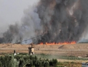 حريق قرب موقع "ناحل عوز" العسكري بفعل طائرة ورقية 