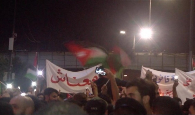 ليلة ثامنة من الاحتجاجات في الأردن