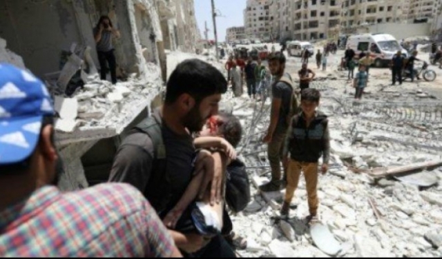 سورية: مقتل 18 مدنيا في قصف جوي