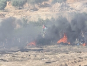 حرائق بـ"غلاف غزة" والاحتلال يطلق النار على 3 شبان