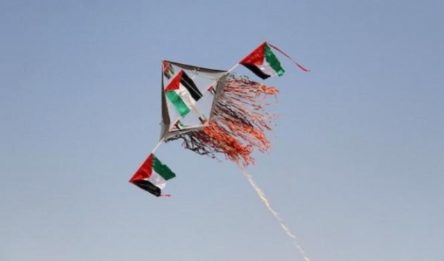 غزة: استهداف مطلقي الطائرات الورقية  بصاروخ