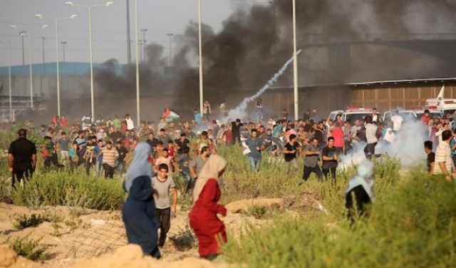 غزة: إصابات بقمع الاحتلال لمسيرة سلمية شرقي دير البلح