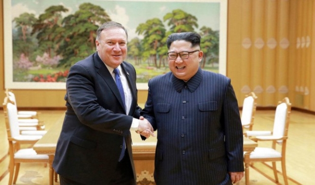 بومبيو يلتقي كيم جونغ لتسريع نزع نووي كوريا الشمالية