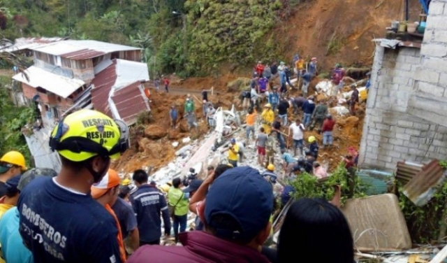كولومبيا: مصرع 12 شخصا في انهيار أرضي