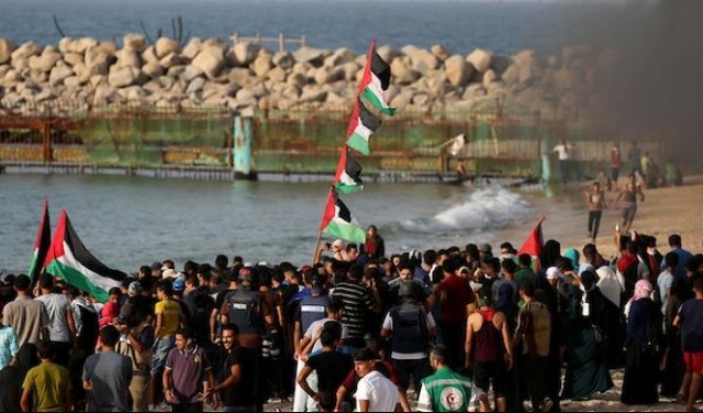 قطاع غزة: 78 إصابة متفاوتة في المسير البحري الـ13