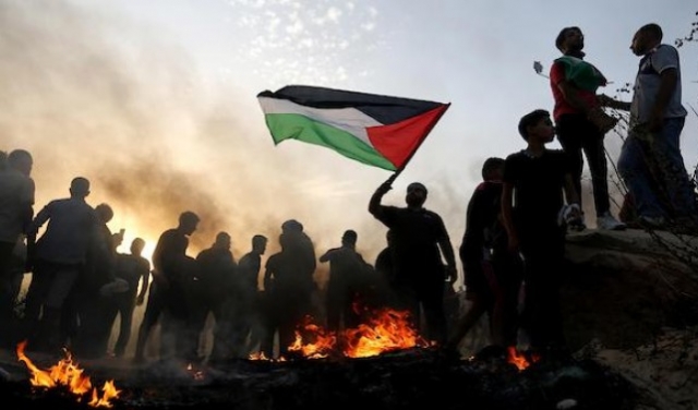 دوي صافرات الإنذار في محيط غزة