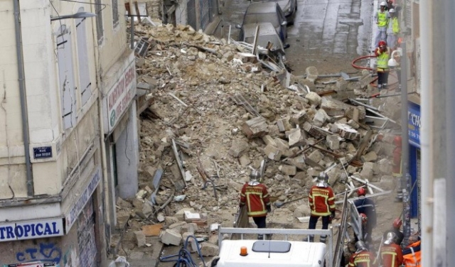 مرسيليا: انتشال 6 جثث من تحت أنقاض مبنيين 