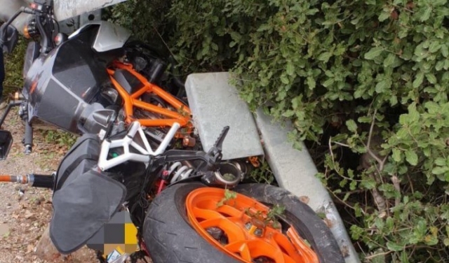 مصرع سائق دراجة نارية في حادث طرق قرب نهريا