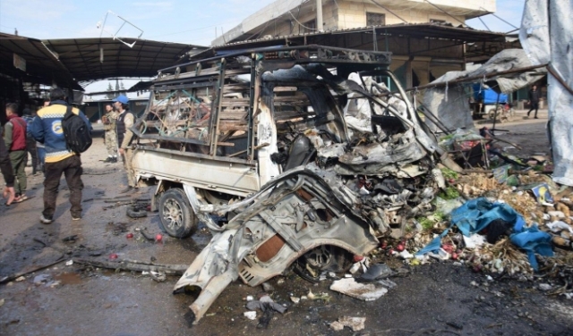 سورية: مقتلُ 25 شخصًا بانفجار سيارة مُفخخة وبتفجير مسجد