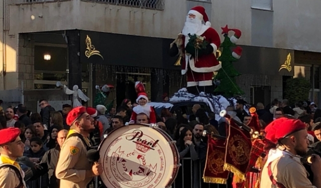الناصرة: مشاركة واسعة في مسيرة عيد الميلاد المجيد