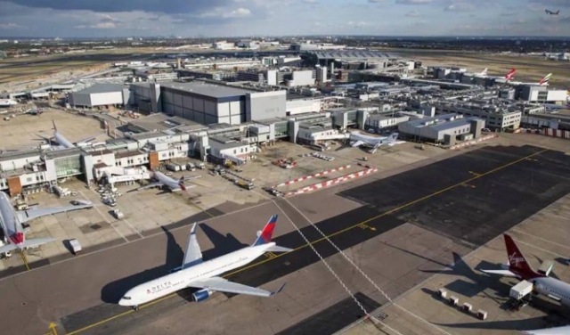 لندن: طائرة مُسيَّرة تتسبّب بتعليق الرحلات بمطار هيثرو 