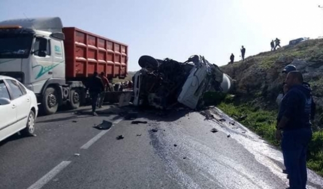8 إصابات بينها 3 حرجة جراء حادث طرق قرب بيت لحم