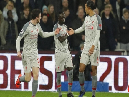 ليفربول يقع بفخ التعادل أمام وست هام