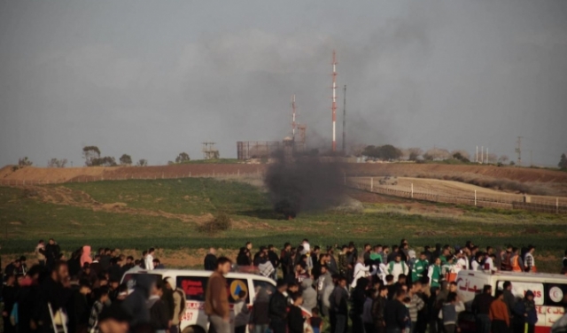 غزة: 20 مصابا جراء قمع الاحتلال لمسيرة العودة الأسبوعية