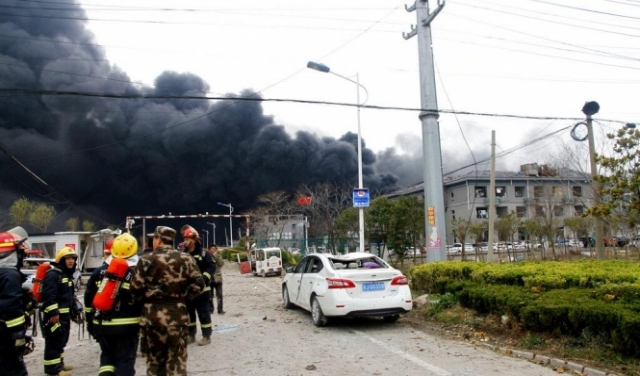 الصين: مصرع 44 شخصا في انفجار مصنع للكيماويات